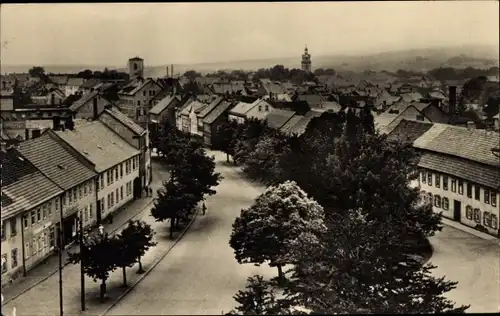 Ak Ohrdruf in Thüringen, Waldstraße, Ortsansicht, Kirchturm