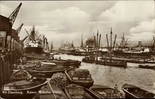 Ak Hamburg, Kaiser Wilhelm Hafen