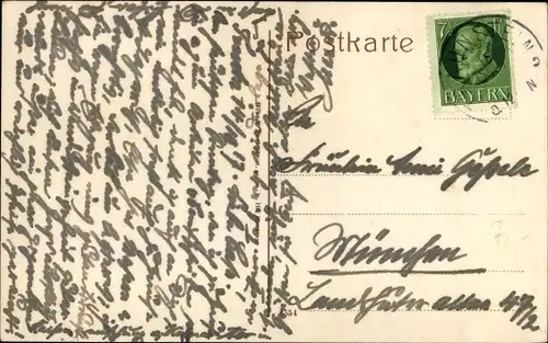 Ak Traunstein in Oberbayern, Weinleit, Ortsansicht