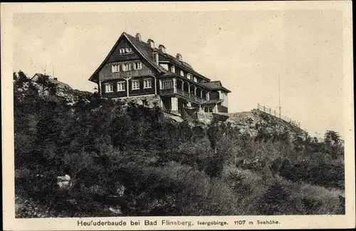 Ak Świeradów Zdrój Bad Flinsberg Schlesien, Heufuderbaude