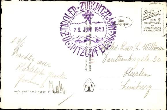 Carte Postale Ancienne AK Münchner Haus Zugspitze - Allemagne - Objet De Collection (occasion)