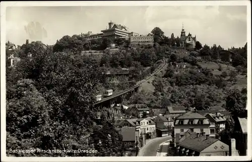 Ak Dresden Weißer Hirsch, Loschwitz, Standseilbahn