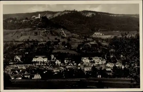 Ak Bad Blankenburg in Thüringen, Kesselberge, rotes Haus, Burgruine, Greifenstein, Allianzgebäude
