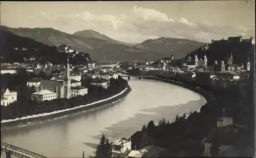 Foto Ak Salzburg in Österreich, Gesamtansicht