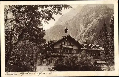 Ak Kaprun in Salzburg, Kesselfall Alpenhaus, Kapuzinertal