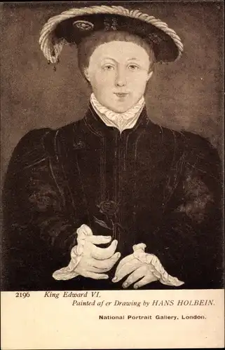 Künstler Ak Holbein, Hans, König Edward VI, Portrait