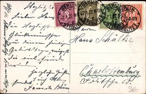 Ak Glückwunsch Geburtstag, Männer bringen ein Ständchen