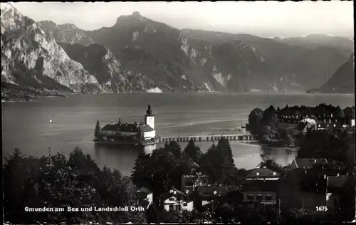 Ak Ort Orth Gmunden am Traunsee Oberösterreich, Schloss Ort