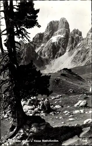 Ak Obertraun Oberösterreich, Dachstein, Große und kleine Bischofsmütze
