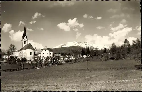 Ak Unterhaus Seeboden am Millstätter See Kärnten, Teilansicht, Kirche