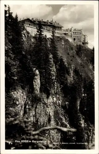 Ak Rax Steiermark, Bergstation