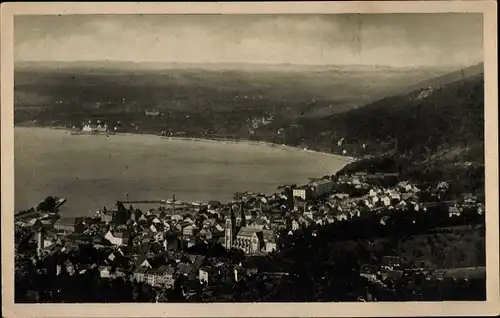 Ak Bregenz am Bodensee Vorarlberg, Ortspanorama vom Gebhardsberg