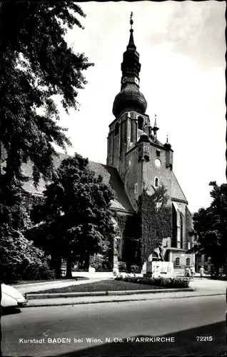 Ak Baden bei Wien in Niederösterreich, Pfarrkirche