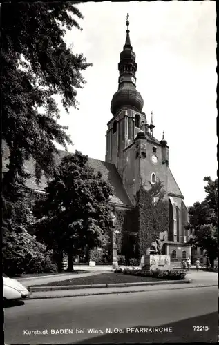 Ak Baden bei Wien in Niederösterreich, Pfarrkirche