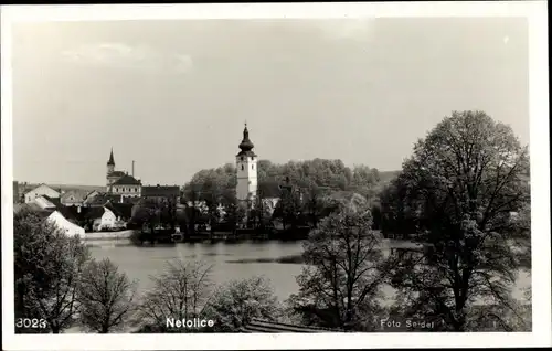 Ak Netolice Netolitz Südböhmen, Teilansicht