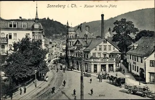 Ak Sonneberg in Thüringen, Kaiser Wilhelm Platz