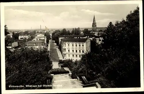 Ak Eberswalde im Kreis Barnim, Blick von der Bismarcktreppe