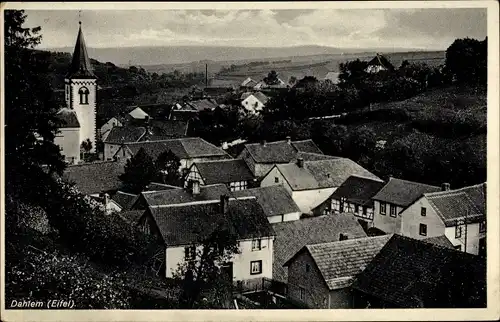 Ak Dahlem in der Nordeifel, Teilansicht, Kirche