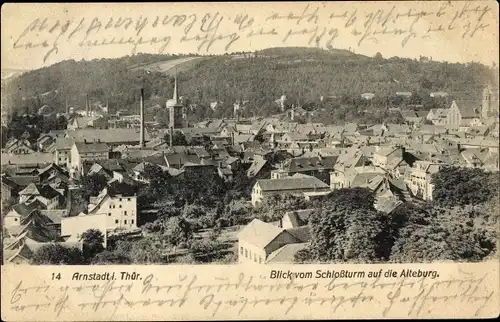 Ak Arnstadt in Thüringen, Alteburg, Blick vom Schlossturm