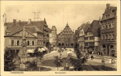 Ak Paderborn in Westfalen, Marienplatz