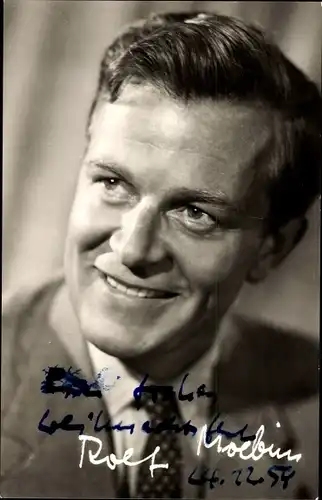 Ak Schauspieler Rolf Moebius, Portrait, Autogramm