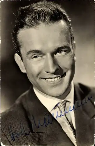 Ak Schauspieler Horst Naumann, Portrait, Defa Film, Der Teufelskreis, Autogramm