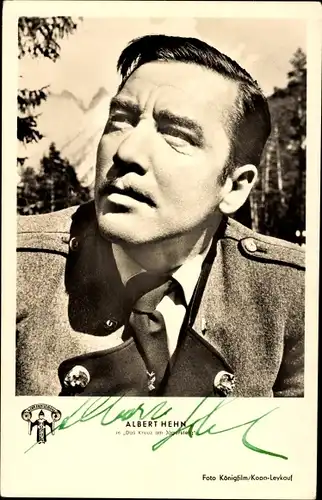 Ak Schauspieler Albert Hehn, Das Kreuz am Jägersteig, Portrait, Autogramm