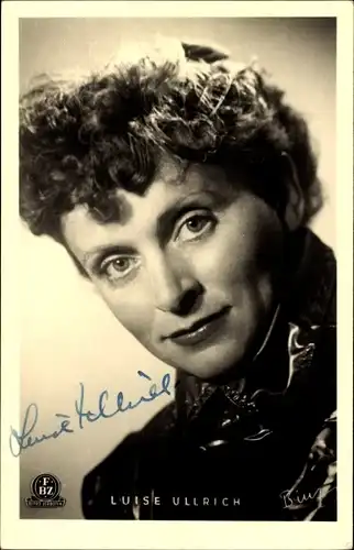 Ak Schauspielerin Luise Ullrich, Portrait, FBZ Verlag, Autogramm