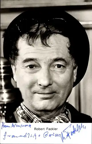 Ak Schauspieler Robert Fackler, Portrait, Autogramm