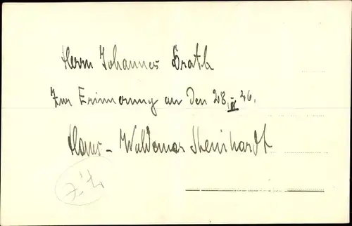 Ak Dirigent Hans-Waldemar Steinhardt, Portrait, Autogramm