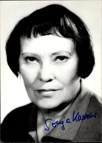 Foto Schauspielerin Sonja Karzau, Portrait, Autogramm