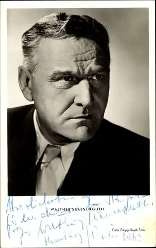 Ak Schauspieler Walther Süssenguth, Portrait, Autogramm