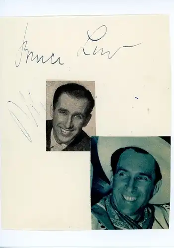 Foto Schauspieler Bruce Low, Autogramm