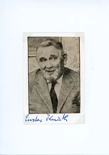 Foto Portrait Schauspieler Gustav Knuth, Autogramm