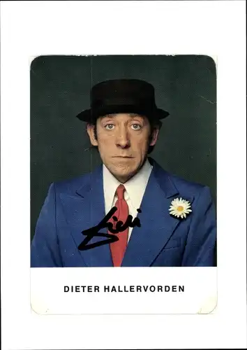 Autogramm Schauspieler Dieter Hallervorden, Portrait