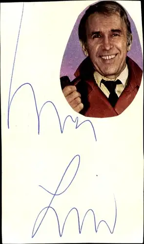 Schauspieler Bruce Low, Portrait, Autogramm