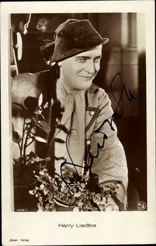 Ak Schauspieler Harry Liedtke, Portrait, Autogramm