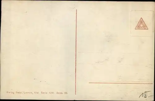 Ak Deutsches Kriegsschiff, SMS König, Großlinienschiff, Fahnen