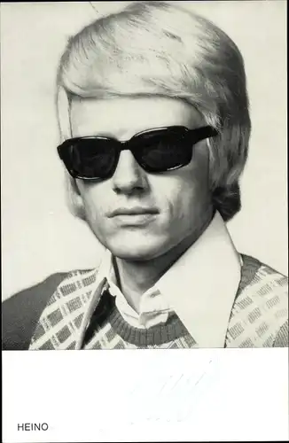 Ak Sänger Heino, Portrait, Autogramm