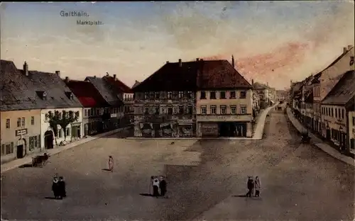 Ak Geithain in Sachsen, Marktplatz