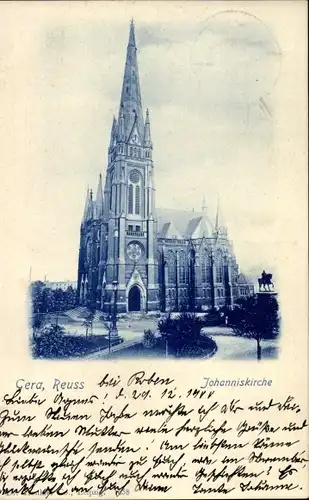 Ak Gera in Thüringen, Johanniskirche