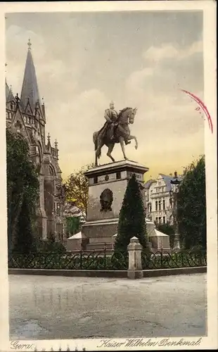 Ak Gera in Thüringen, Kaiser Wilhelm-Denkmal