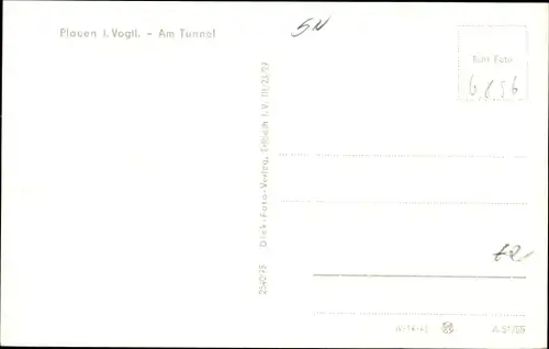 Ak Plauen im Vogtland, Am Tunnel