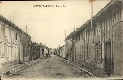 Ak Vanault les Dames Marne, Grande Rue
