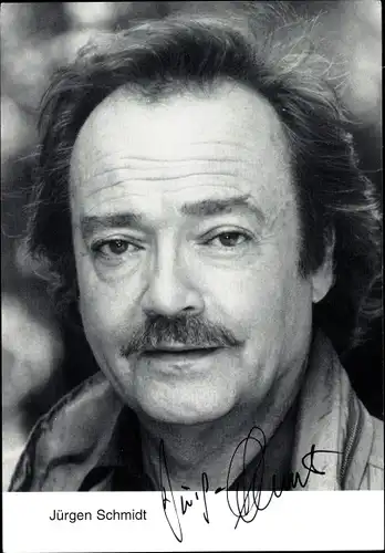 Ak Schauspieler Jürgen Schmidt, Portrait, Autogramm