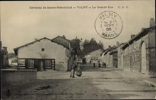 Ak Valmy-Marne, La Grande Rue