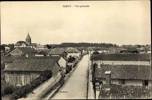 Ak Sarry Marne, Allgemeine Ansicht