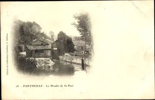 Ak Parthenay Deux Sèvres, Mühle St. Paul
