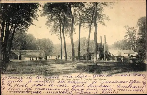 Ak Conde sur l'Escaut Nord, Poudriere du Pont Rouge