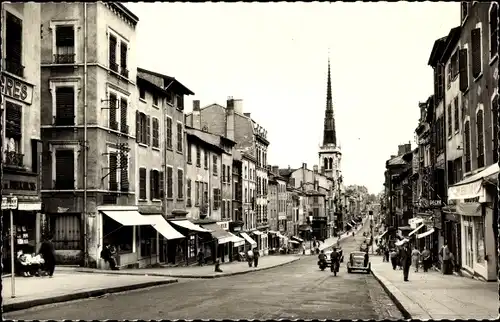 Ak Villefranche en Beaujolais Rhône, Rue Nationale, Notre-Dame des Marais